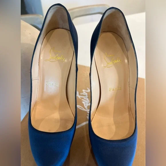 Christian Louboutin DAFFODILE 160 CREPE SATIN size 7.5 - Picture 9 of 15